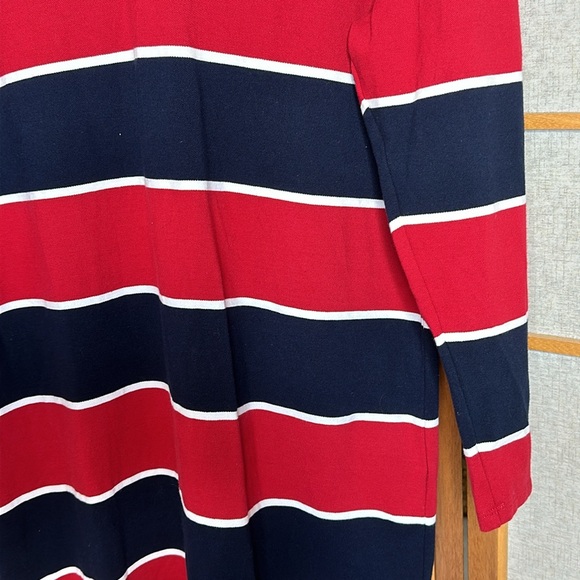 Tommy Hilfiger Women's Rugby Collared Dress Red and Black Size Large - Picture 7 of 11